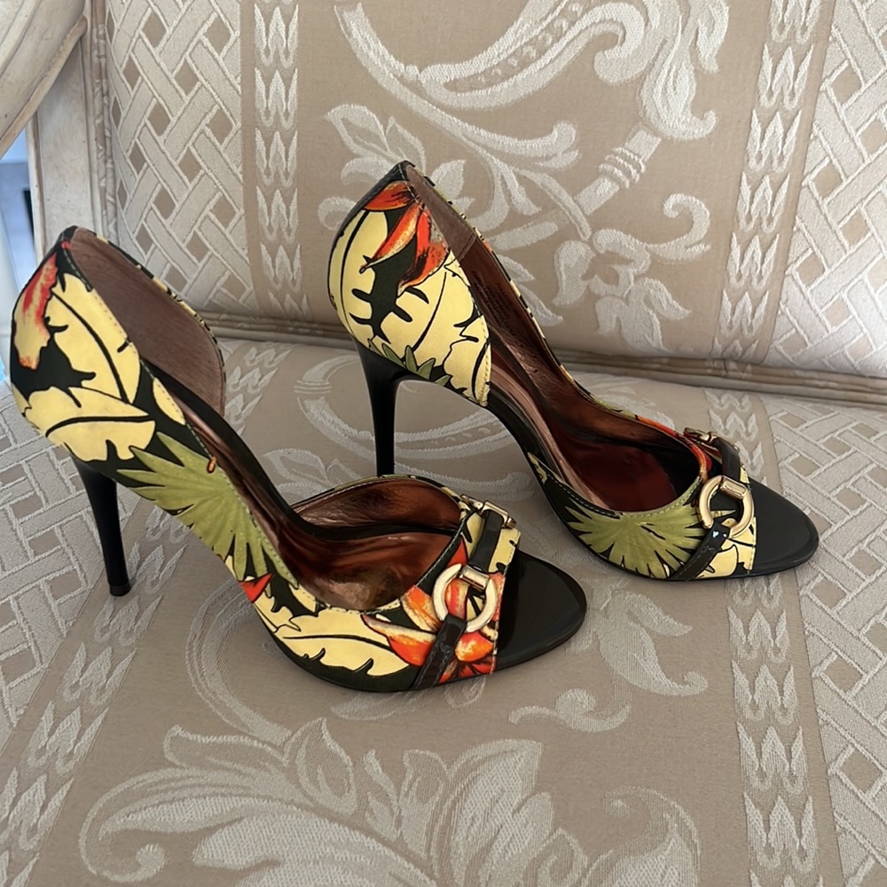 Carlos By Carlos Santana Roulette Heels 6 1/2M Made in Brazil Leather Sole - Picture 3 of 7
